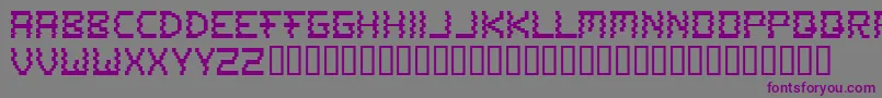 Шрифт Atoz – фиолетовые шрифты на сером фоне