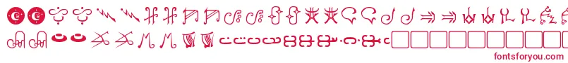 フォントHarpers – 赤い文字