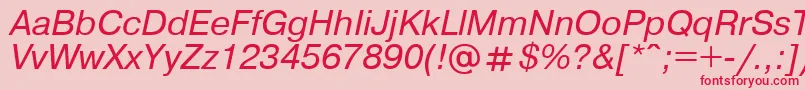 Pragm10 Font – Red Fonts on Pink Background
