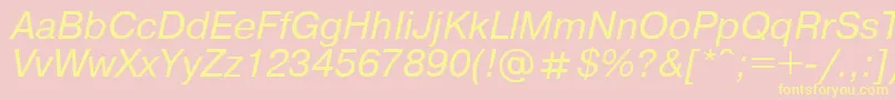 Pragm10 Font – Yellow Fonts on Pink Background
