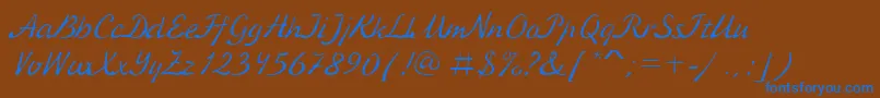 Más sobre la fuente KursivcRegular fuente KursivcRegular – Fuentes Azules Sobre Fondo Marrón