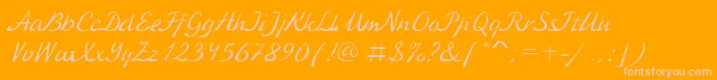More about KursivcRegular Font KursivcRegular Font – Pink Fonts on Orange Background