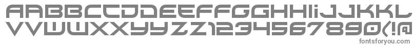 フォントXirodRegular – 白い背景に灰色の文字