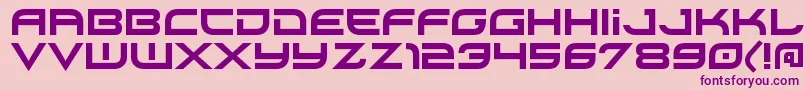 XirodRegular Font – Purple Fonts on Pink Background