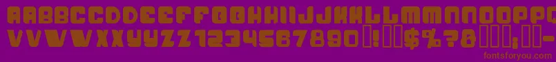 Police PasseigB – polices brunes sur fond violet