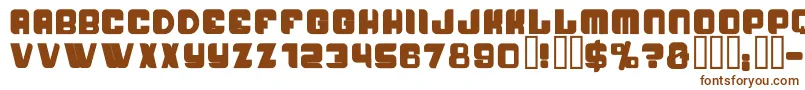 Шрифт PasseigB – коричневые шрифты на белом фоне