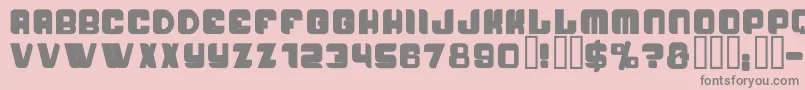 フォントPasseigB – ピンクの背景に灰色の文字