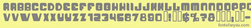 Saiba mais sobre a fonte PasseigB Fonte PasseigB – fontes cinzas em um fundo amarelo