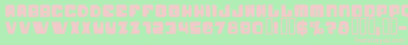 PasseigB Font – Pink Fonts on Green Background