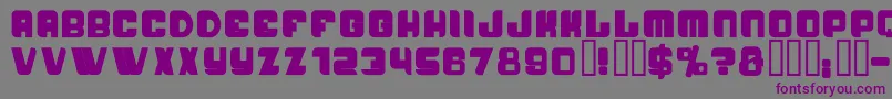 Шрифт PasseigB – фиолетовые шрифты на сером фоне