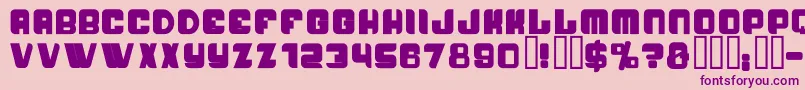 PasseigB Font – Purple Fonts on Pink Background