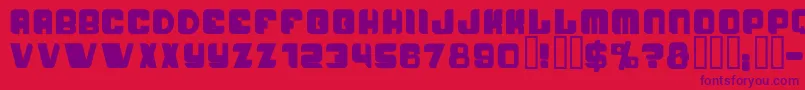 PasseigB Font – Purple Fonts on Red Background