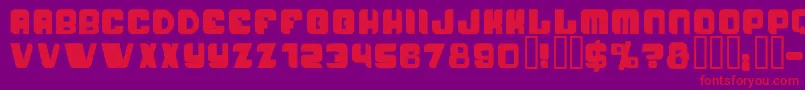 PasseigB Font – Red Fonts on Purple Background