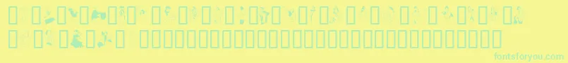 Weitere Informationen zur Dancerinthedark-Schriftart Dancerinthedark-Schriftart – Grüne Schriften auf gelbem Hintergrund