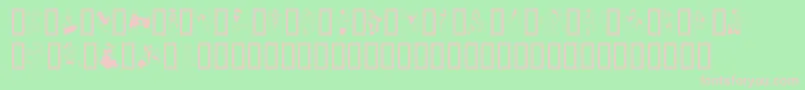 Dancerinthedark Font – Pink Fonts on Green Background