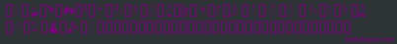 Dancerinthedark Font – Purple Fonts on Black Background