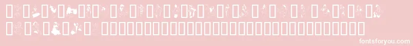 Dancerinthedark Font – White Fonts on Pink Background