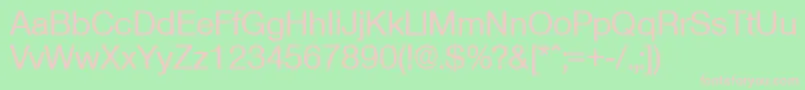 OlnovaMedium Font – Pink Fonts on Green Background