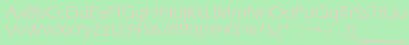 Erasbookc Font – Pink Fonts on Green Background