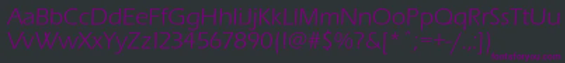 Erasbookc Font – Purple Fonts on Black Background