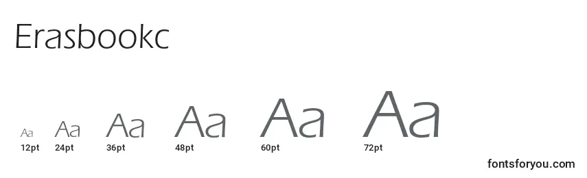 Размеры шрифта Erasbookc