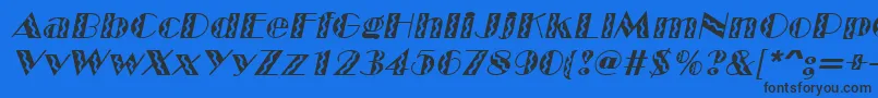 Lisätietoja MarqueeflashItalic-fontista MarqueeflashItalic-fontti – mustat fontit sinisellä taustalla