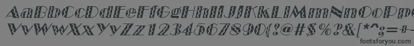 フォントMarqueeflashItalic – 黒い文字の灰色の背景