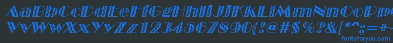En savoir plus sur la police MarqueeflashItalic Police MarqueeflashItalic – polices bleues sur fond noir