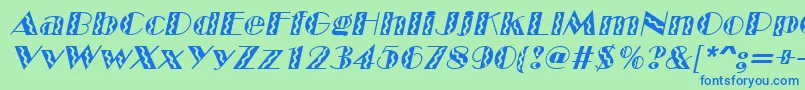 Подробнее о шрифте MarqueeflashItalic Шрифт MarqueeflashItalic – синие шрифты на зелёном фоне
