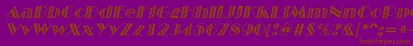 fuente MarqueeflashItalic – Fuentes Marrones Sobre Fondo Morado