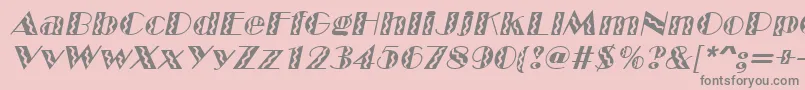 Lisätietoja MarqueeflashItalic-fontista MarqueeflashItalic-fontti – harmaat kirjasimet vaaleanpunaisella taustalla