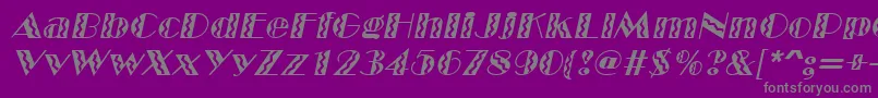 Weitere Informationen zur MarqueeflashItalic-Schriftart MarqueeflashItalic-Schriftart – Graue Schriften auf violettem Hintergrund