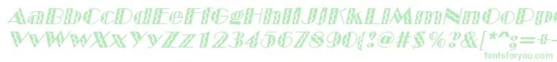 MarqueeflashItalic Font – Green Fonts on White Background