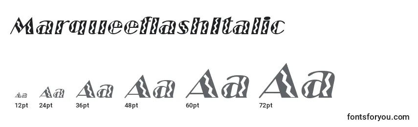 Rozmiary czcionki MarqueeflashItalic