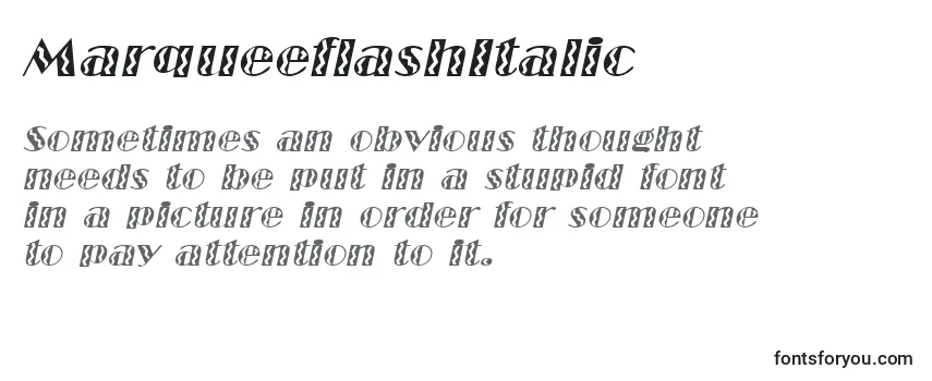 MarqueeflashItalic Font