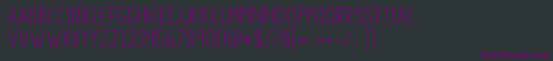 Kgsorrynotsorry Font – Purple Fonts on Black Background