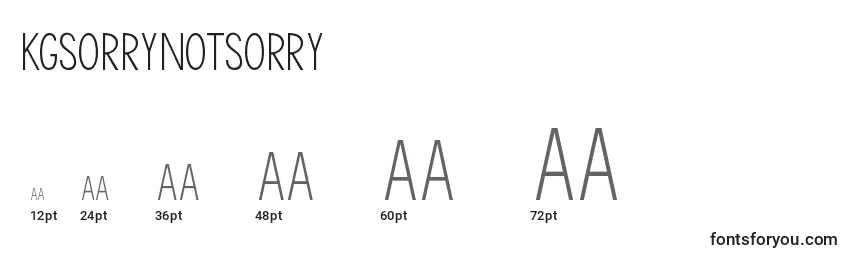 Kgsorrynotsorry Font Sizes