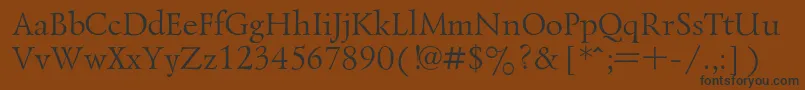 LazurskiRegular Font – Black Fonts on Brown Background
