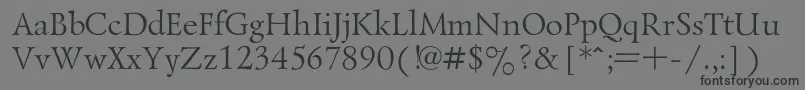 LazurskiRegular-Schriftart – Schwarze Schriften auf grauem Hintergrund