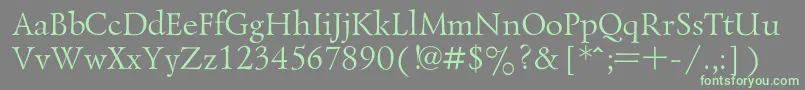 LazurskiRegular-Schriftart – Grüne Schriften auf grauem Hintergrund