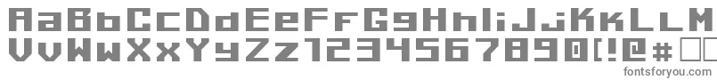 フォントKilotonV1.0 – 白い背景に灰色の文字