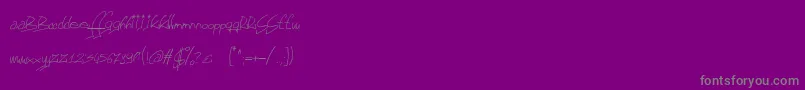 Fontgf Font – Gray Fonts on Purple Background