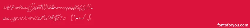 Fontgf Font – White Fonts on Red Background