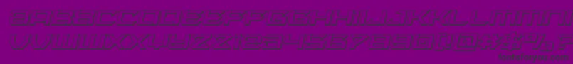 Laserwolf3Dital Font – Black Fonts on Purple Background
