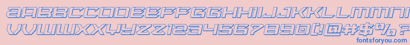 More about Laserwolf3Dital Font Laserwolf3Dital Font – Blue Fonts on Pink Background