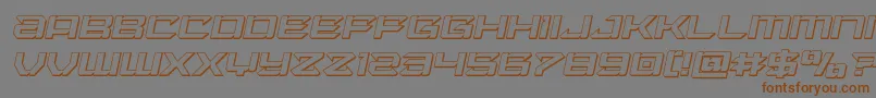 Laserwolf3Dital Font – Brown Fonts on Gray Background
