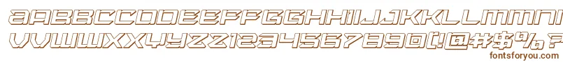 Laserwolf3Dital Font – Brown Fonts on White Background