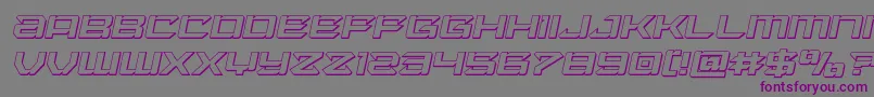 Police Laserwolf3Dital – polices violettes sur fond gris