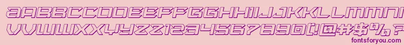 Laserwolf3Dital Font – Purple Fonts on Pink Background