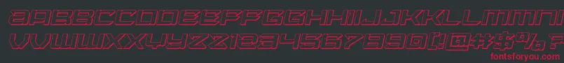 Laserwolf3Dital Font – Red Fonts on Black Background